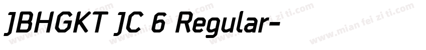 JBHGKT JC 6 Regular字体转换